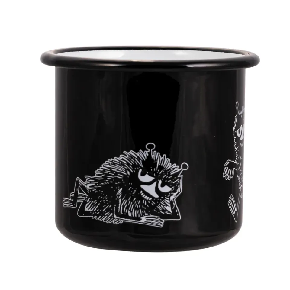 Moomin Mugs^Muurla Stinky enamel mug 37 cl, Black