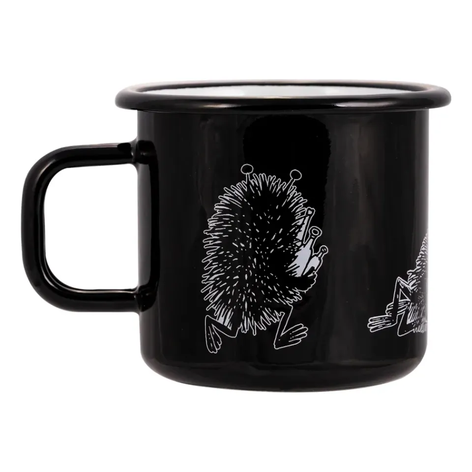 Moomin Mugs^Muurla Stinky enamel mug 37 cl, Black