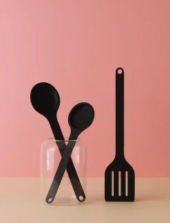 Fish Slices & Spatulas^RIG-TIG STIR-IT spatula 32 cm, Black