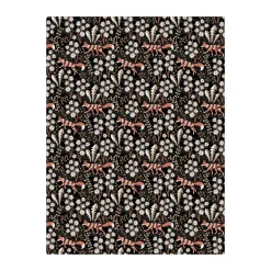Best Arvidssons Textil Stjärnspeja oilcloth, Black-rust BlackOrange