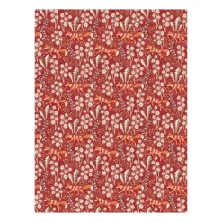 Fabric By The Metre|Oilcloths^Arvidssons Textil Stjärnspeja oilcloth, Red