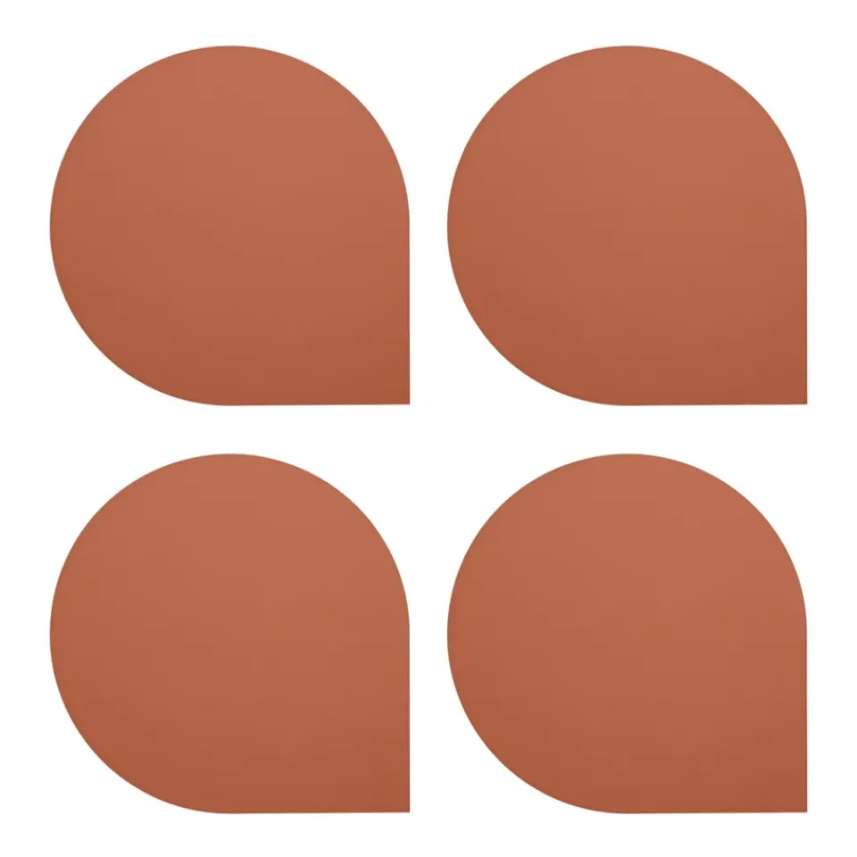Coasters^AYTM Stoa coaster 4-pack, Gingerbread OrangeBrown