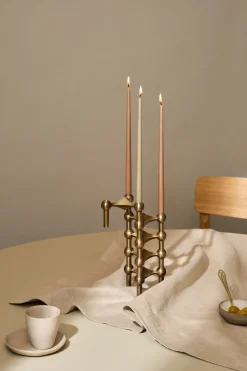 Discount STOFF Nagel candle sticks 3-pack, Bronzed brass Brown