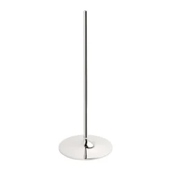 Best STOFF Nagel floor candle sticks 70 cm, Chrome Silver-coloured