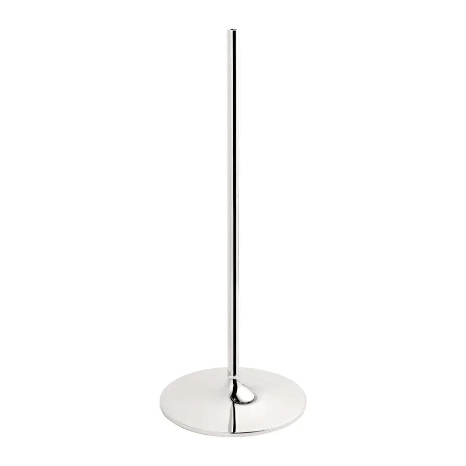Best STOFF Nagel floor candle sticks 70 cm, Chrome Silver-coloured
