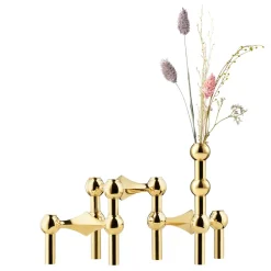 Candle Accessories^STOFF Nagel vase, Brass Gold-coloured