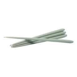Candles^STOFF tapered candle by ester & erik 6-pack, Dusty mint TurquoiseGreen