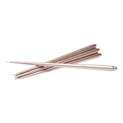 Clearance STOFF tapered candle by ester & erik 6-pack, Champagne BeigeGold-coloured