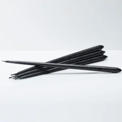 Best STOFF tapered candle by ester & erik 6-pack, Black