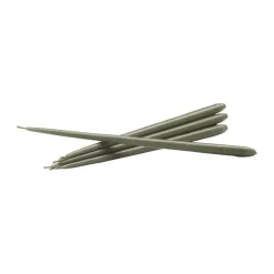 STOFF tapered candle by ester & erik 6-pack, Dusty Green