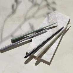 Candles^STOFF tapered candle by ester & erik 6-pack, Taupe BeigeGrey