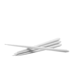 Candles^STOFF tapered candle by ester & erik 6-pack, White