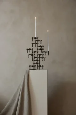 Candles^STOFF tapered candle by ester & erik 6-pack, White