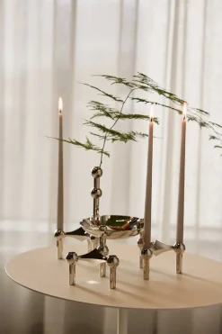 Candles^STOFF tapered candle by ester & erik 6-pack, sand Beige