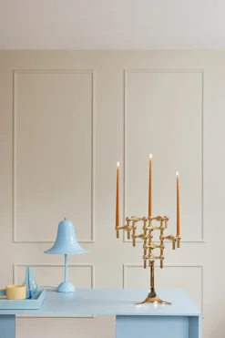 Candles^STOFF tapered candle by ester & erik 6-pack, amber Orange