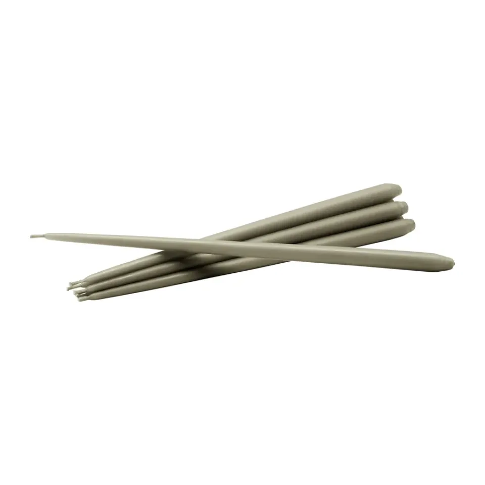 Candles^STOFF tapered candle by ester & erik 6-pack, Artichoke Green