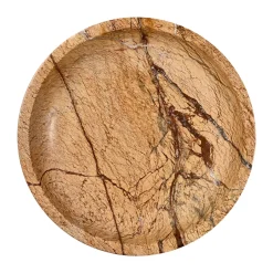 Hot Sagaform Stone bowl large Ø28 cm, forest marble Brown