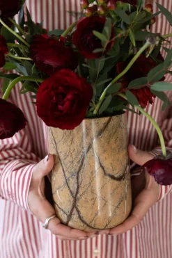 Hot Sagaform Stone wine cooler Ø12.5 cm, forest marble Brown