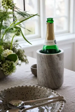 Wine & Champagne Coolers^Sagaform Stone wine cooler Ø12.5 cm, Travertine Beige