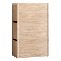Hot MOEBE Storage box oak 33x60 cm, Wood. white BrownWhite