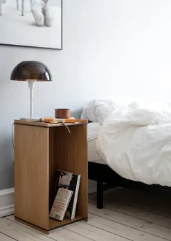 Boxes & Jars^MOEBE Storage box oak 33x60 cm, Wood. black BrownBlack