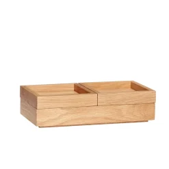 Storage Jars^Hübsch Storage box 24x12 cm, Nature Beige