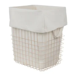 Outlet Mette Ditmer Store-it storage basket with cotton bag large, Sand Beige