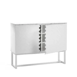 Outlet A2 Story Side table, , marble top, stand White