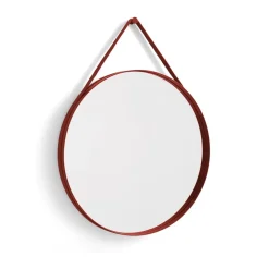 Round Mirrors|Wall Mirrors^HAY Strap Mirror Ø70 cm, Red