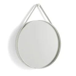 Round Mirrors^HAY Strap Mirror, Light Grey