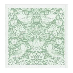 Online Ekelund Linneväveri Strawberry Thief fabric napkin 35x35 cm, Green