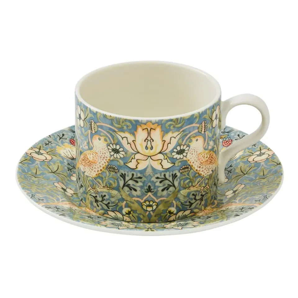 Spode Strawberry Thief teacup with saucer 28 cl, Multi