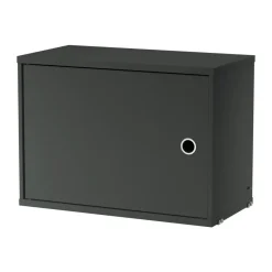 Display & Glass Cabinets|Display & Glass Cabinets^String cabinet with door, Dark Grey