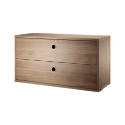Best String cabinet with drawers, Walnut, 78x30 cm Brown