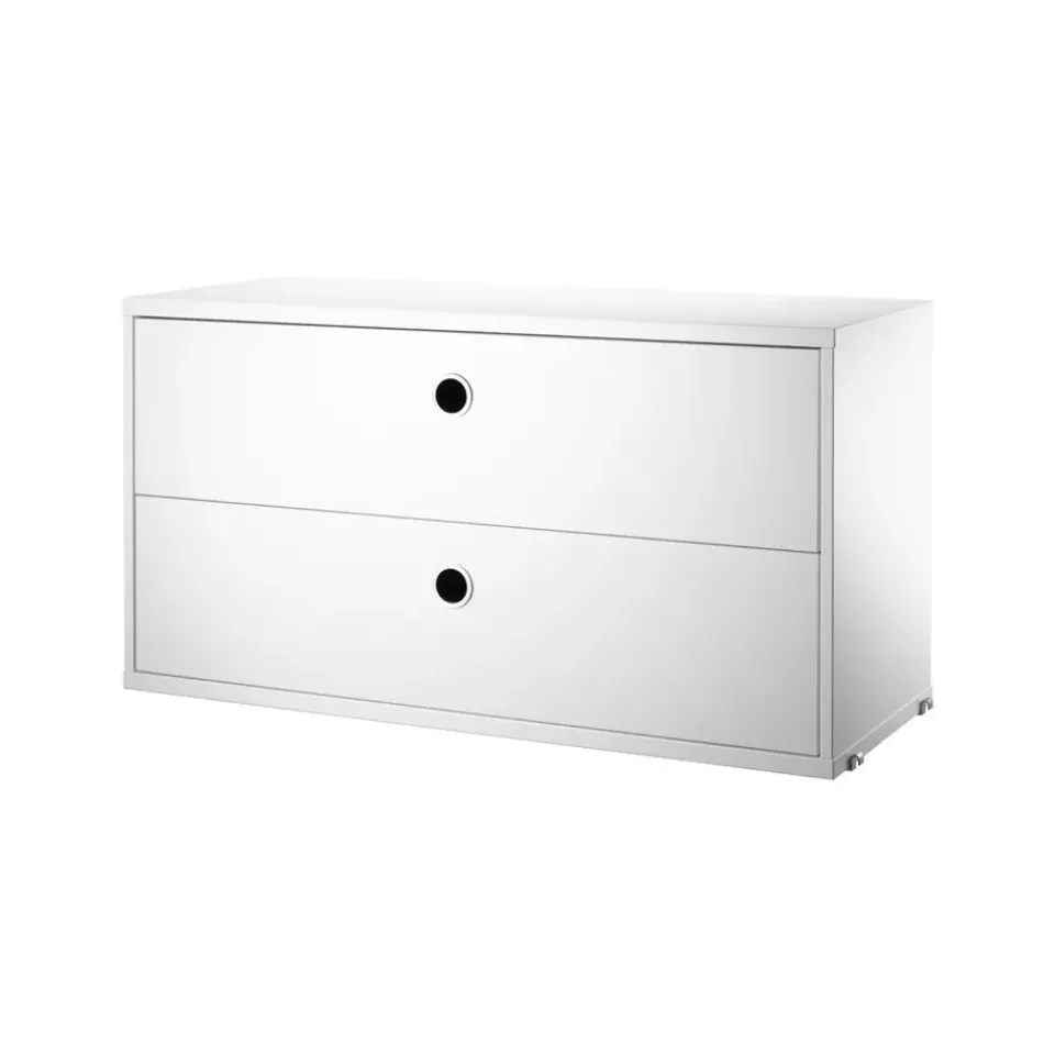 Dressers & Drawer Units|Dressers & Drawer Units^String cabinet with drawers, , 78x30 cm White