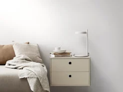 Hot String cabinet with drawers, Oak, 58x30 cm Beige