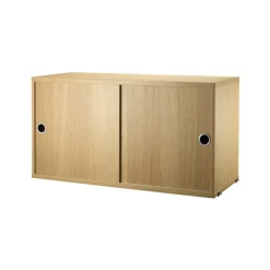 Discount String cabinet with sliding door, Oak, 78x30 cm Beige