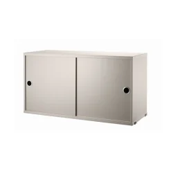 Sale String cabinet with sliding door, , 78x30 cm Beige