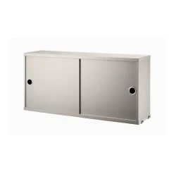String Shelves|Display & Glass Cabinets^String cabinet with sliding door, , 78x20 cm Beige
