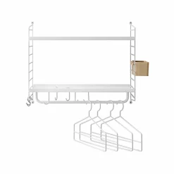 String Shelves^String hall wall shelf, White