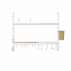 New String kitchen wall shelf, White