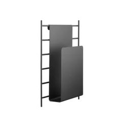 Clearance String magazine holder 17x27 cm, Black