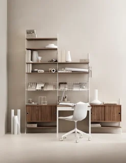 Magazine Racks^String magazine shelf wire, White