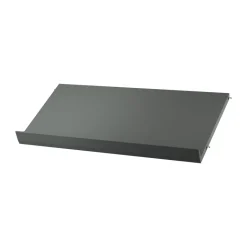 Magazine Racks^String magazine shelf wood, Dark , 78x30 cm Grey