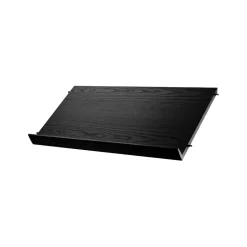 Magazine Racks^String magazine shelf wood, stained ash, 78x30 cm Black