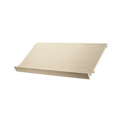 Outlet String magazine shelf wood, Ash veneer, 78x30 cm Beige