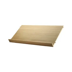 Magazine Racks^String magazine shelf wood, Oak, 78x30 cm Beige
