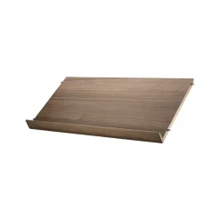Magazine Racks^String magazine shelf wood, Walnut, 78x30 cm Brown