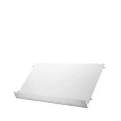 Discount String magazine shelf wood, , 58x30 cm White