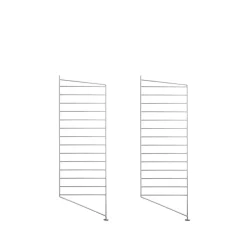 String Shelves^String Outdoor floor panel, Galvanized, 85x30cm, 2-pack Grey
